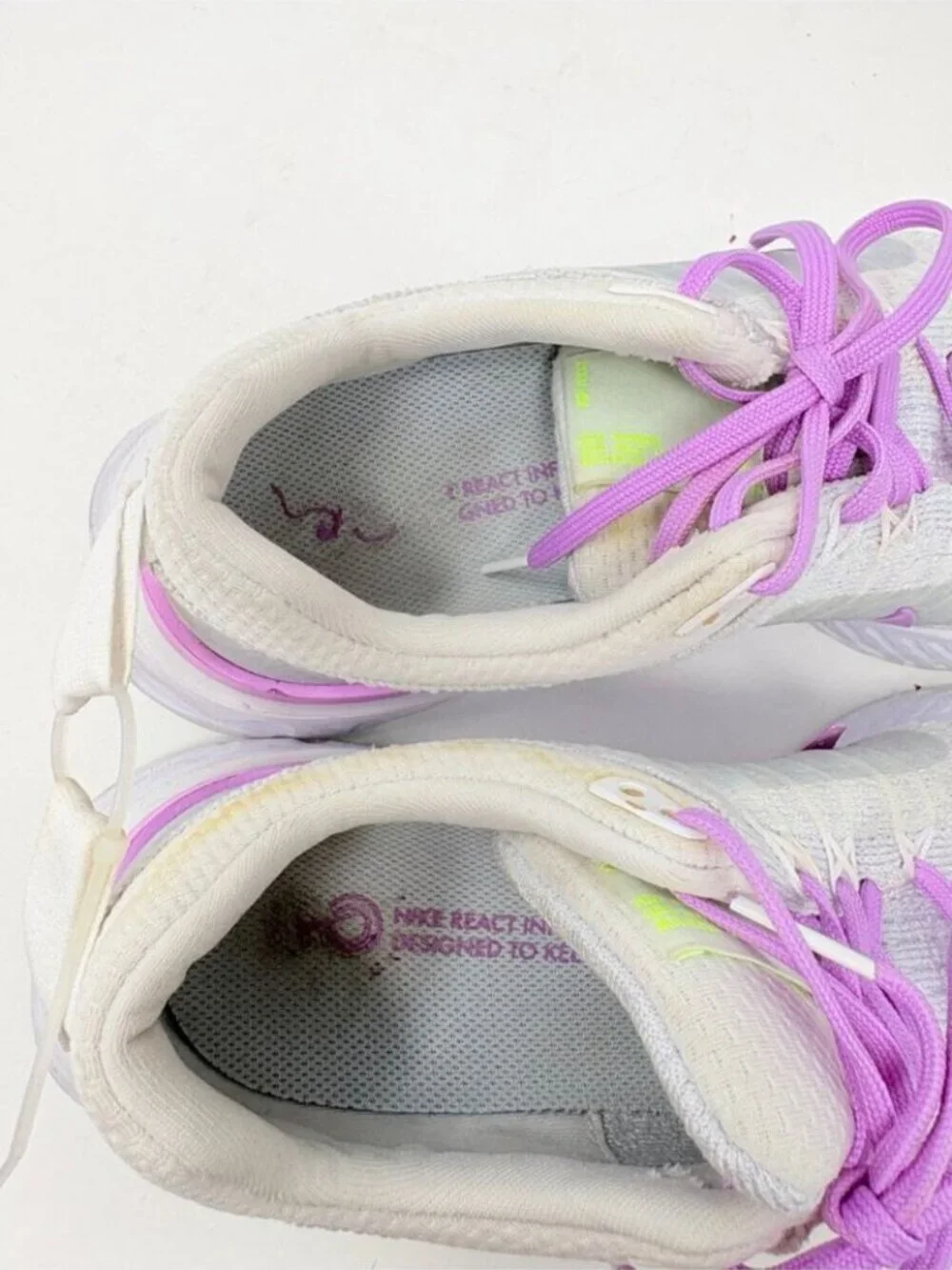 Nike React Infinity 3 Road Running Shoe Sneaker White Purple Size 9.5